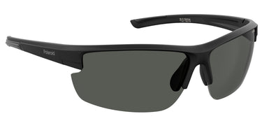 Men Polaroid Sport Sunglasses: PLD 7027/S - Black(2) - SpecSMART Eye Clinic (Diagonal View)